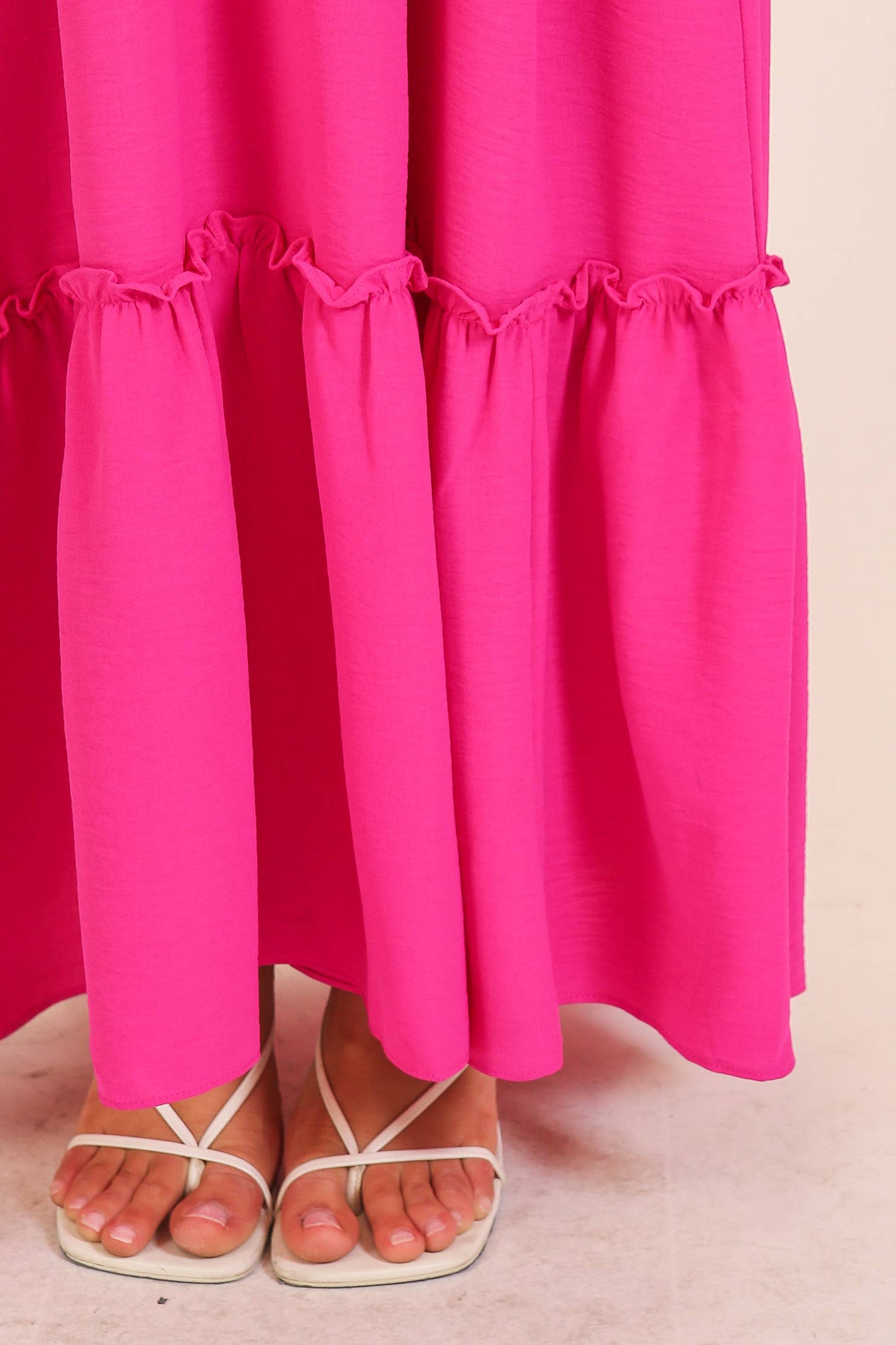 Strapless Boho Smocked Top Maxi Dress