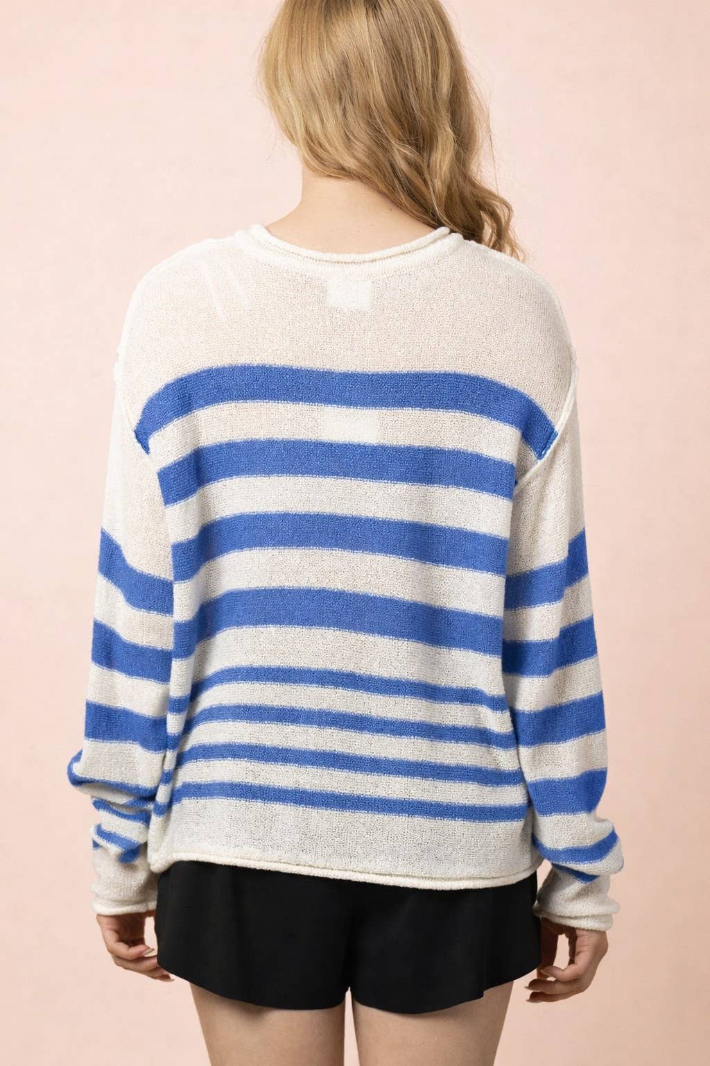 Striped Oversized Knit Summer Top