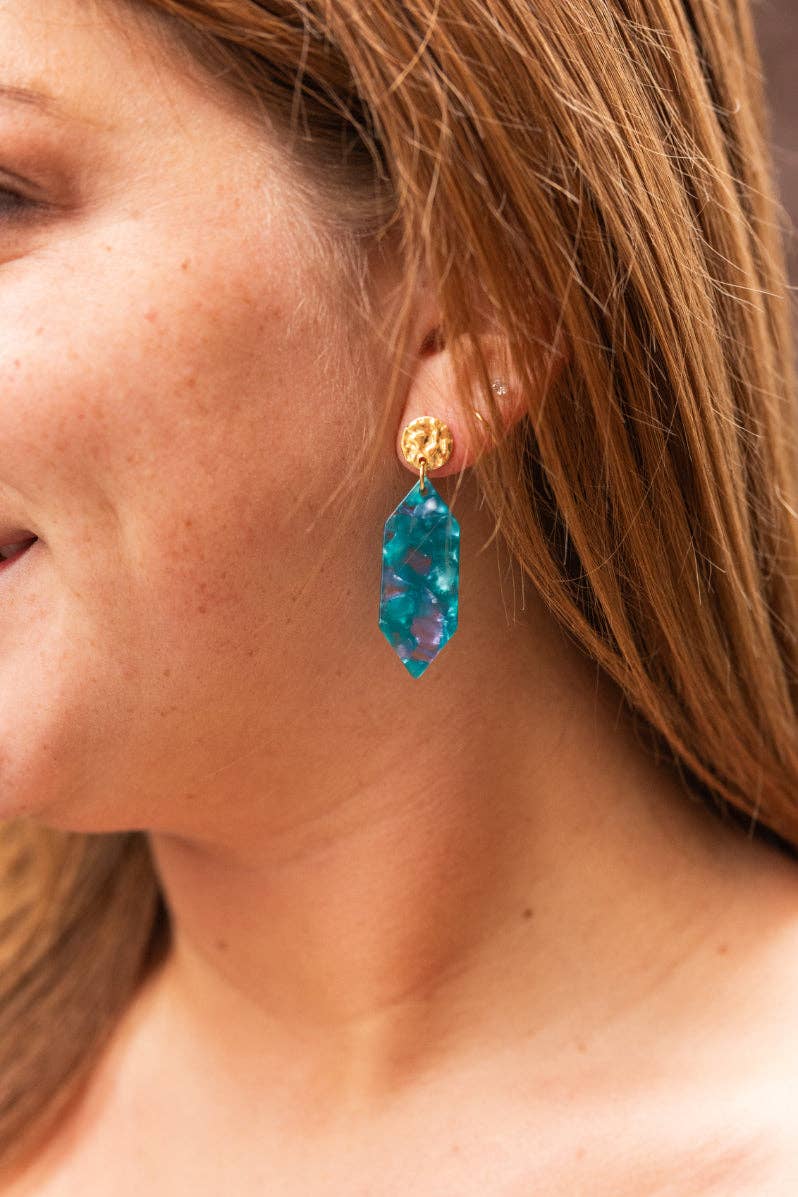 Sea Green Gemma Earrings