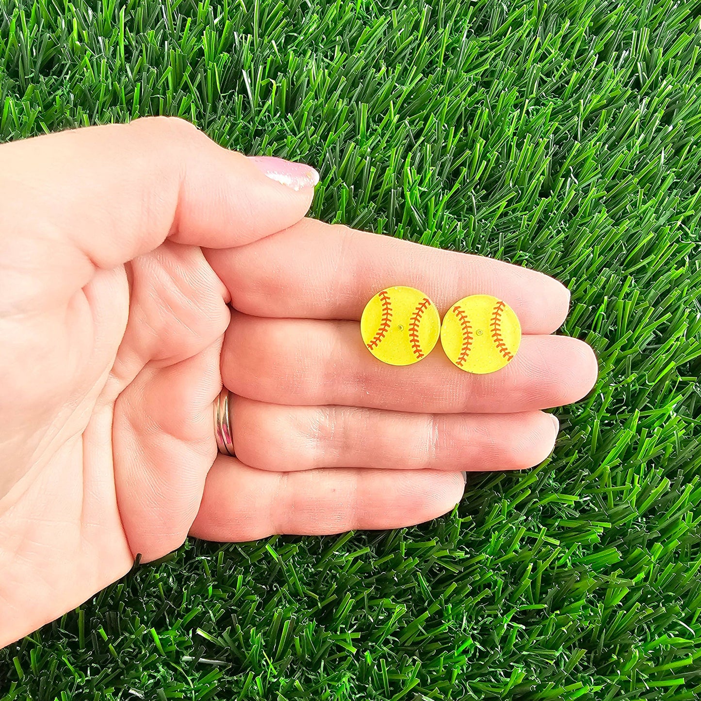Softball Game Day Stud Earrings