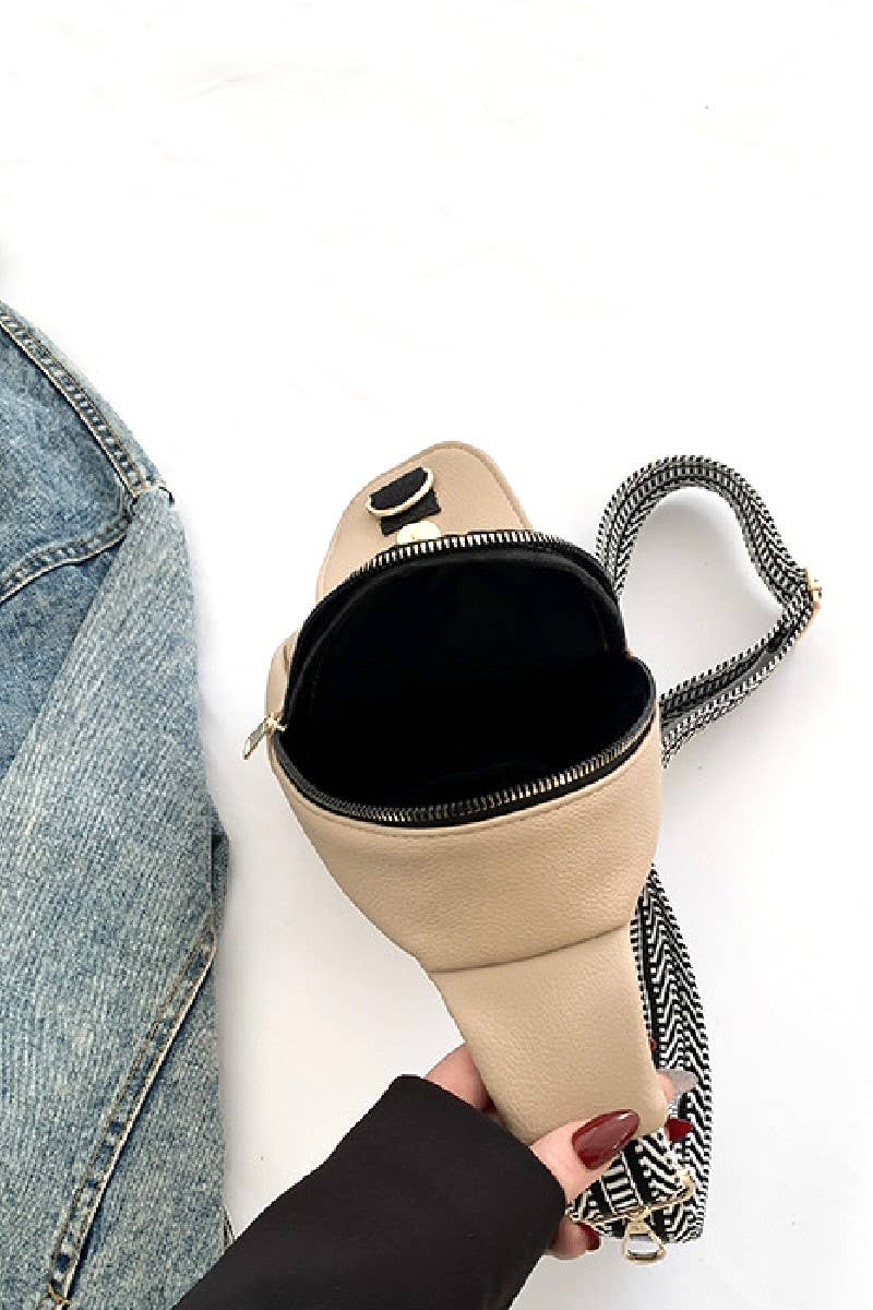 Soft Vegan Leather Crossbody Sling Bag