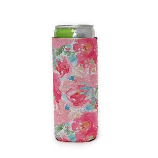 Summer Blooms 12oz Slim Can Cooler