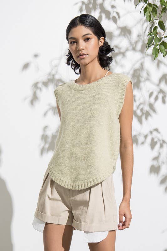 Isabel Round Hem Sweater Top