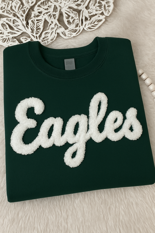Eagles Chunky Yarn Crewneck Sweatshirt
