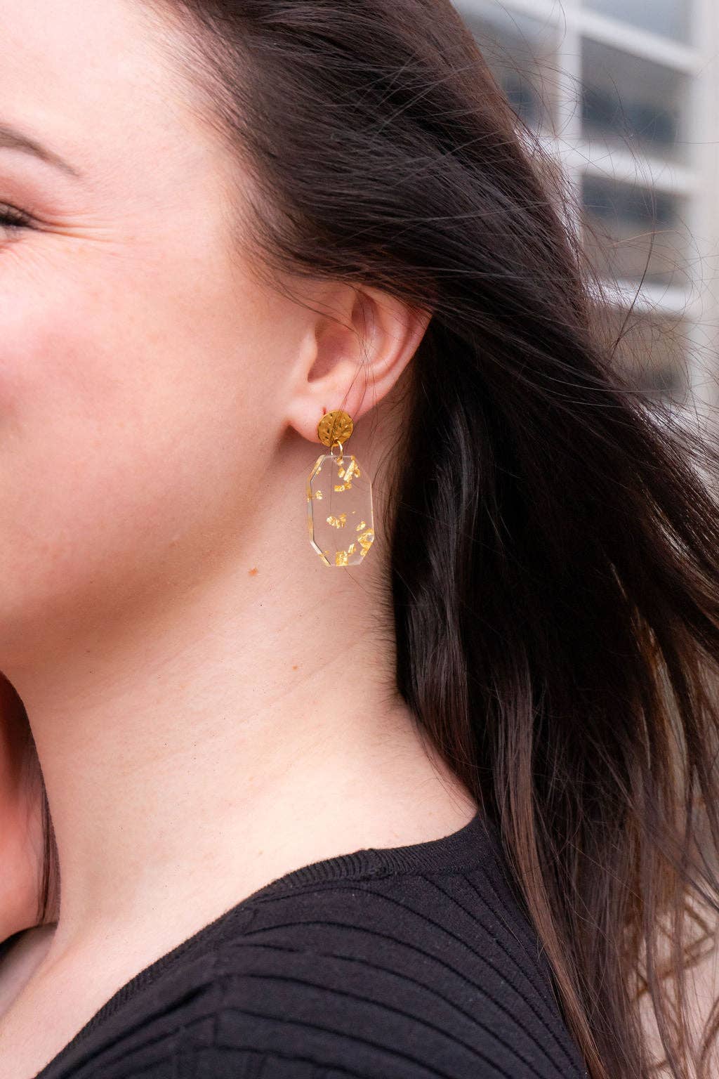 Gold Foil Lexi Earrings