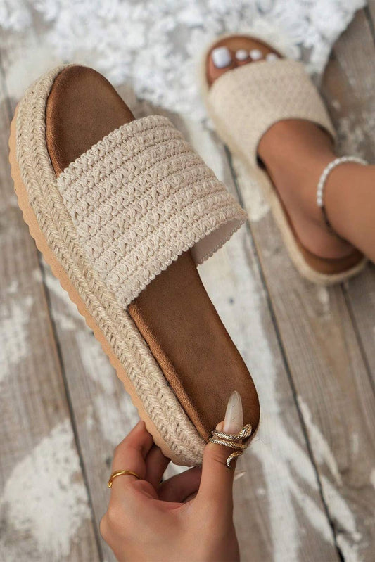 Boho Woven Platform Sandals