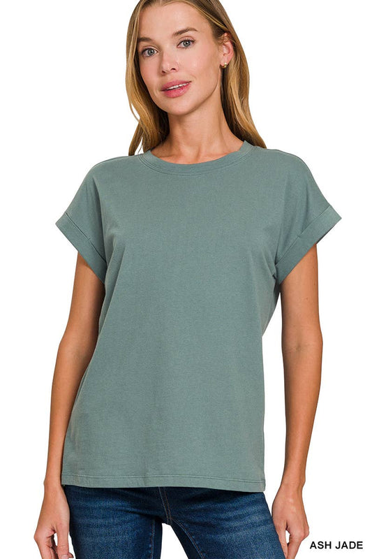 Cotton Crewneck Short Sleeve Tee