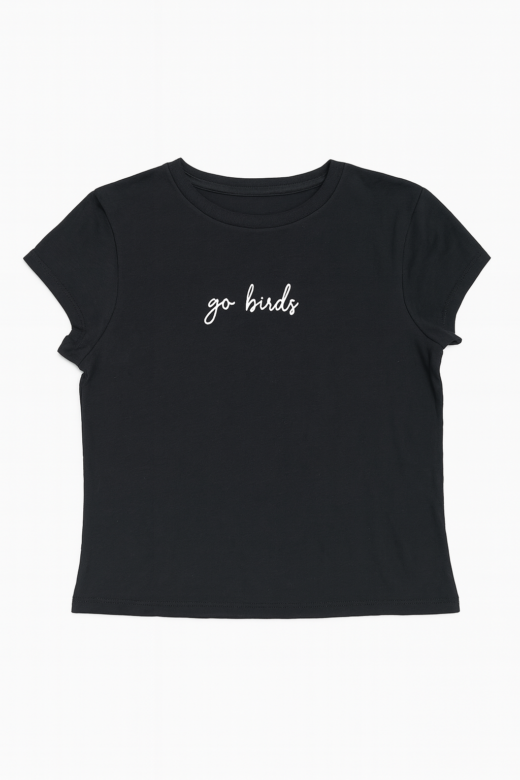 Go Birds White Cropped Tee