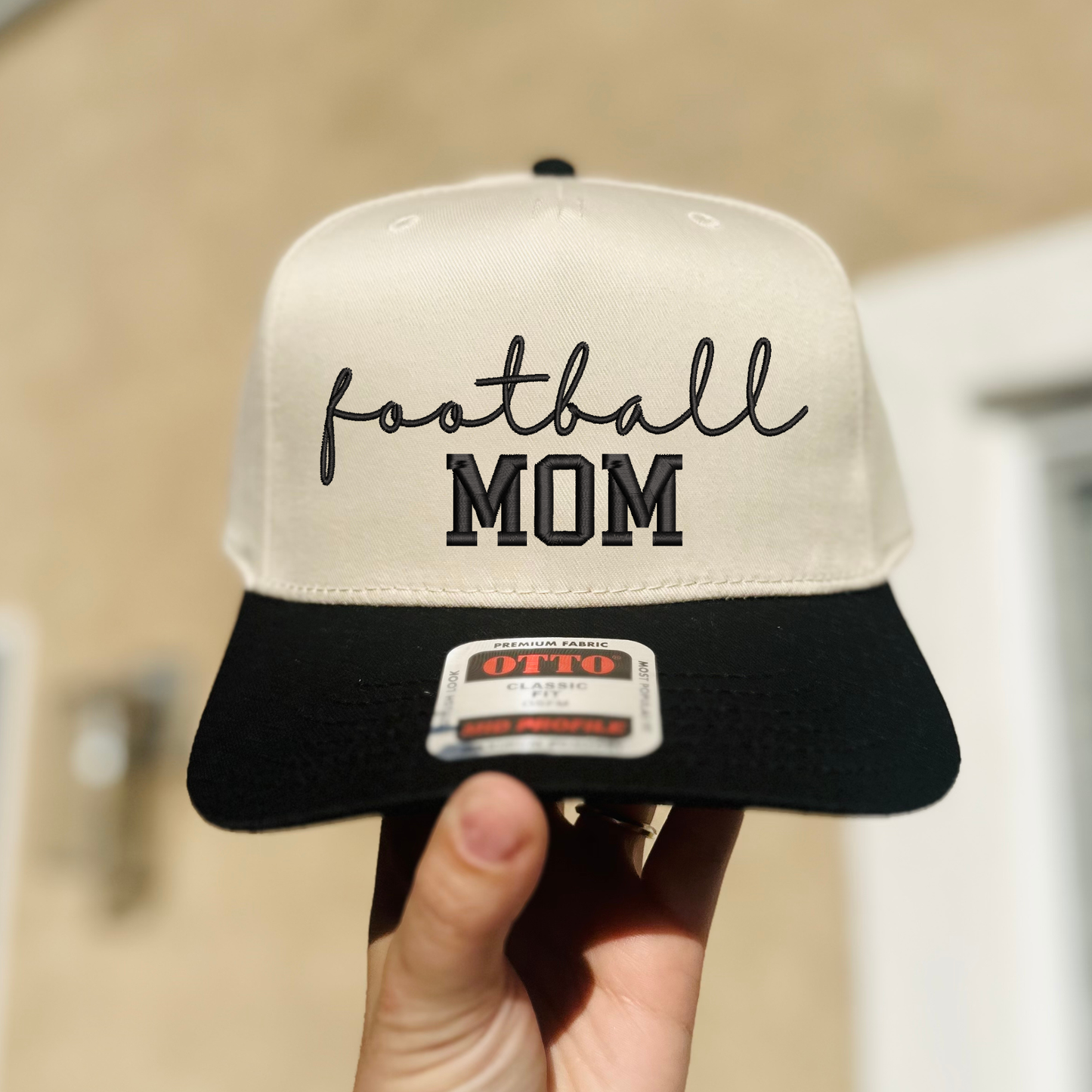 Football Mom Embroidered Hat