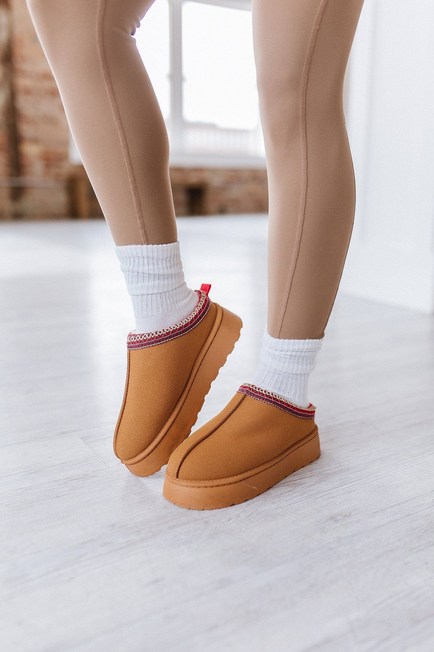 Chestnut Billy Plush Lined Flats