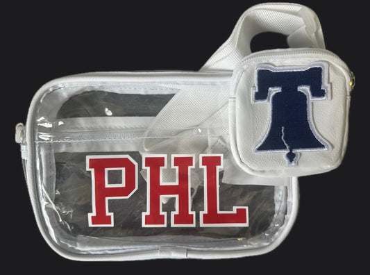 Phillies Clear Crossbody Bag