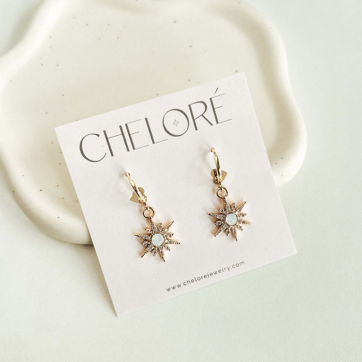 Cheloré Opal Star Hoops