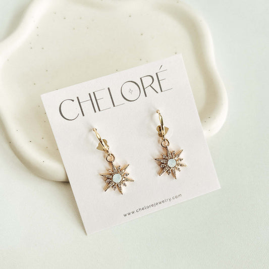 Cheloré Opal Star Hoops