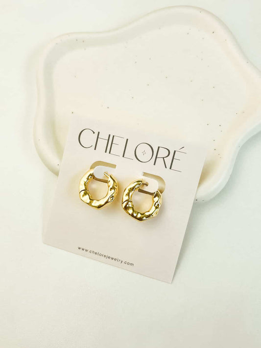 Cheloré Gold Large Bubble Hoops