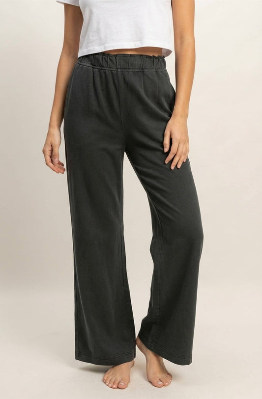 Black High Waist Soft Flare Pants