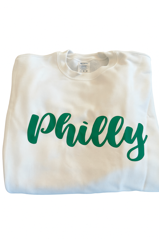 White Philly Crewneck Sweatshirt