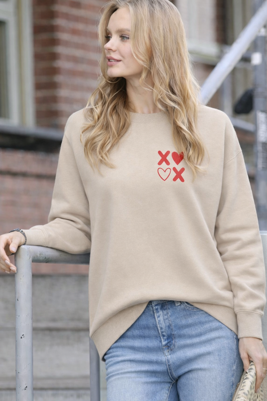 XO Heart Crewneck Sweatshirt