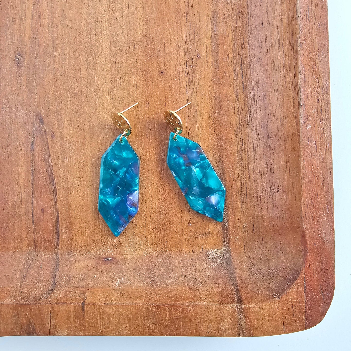 Sea Green Gemma Earrings