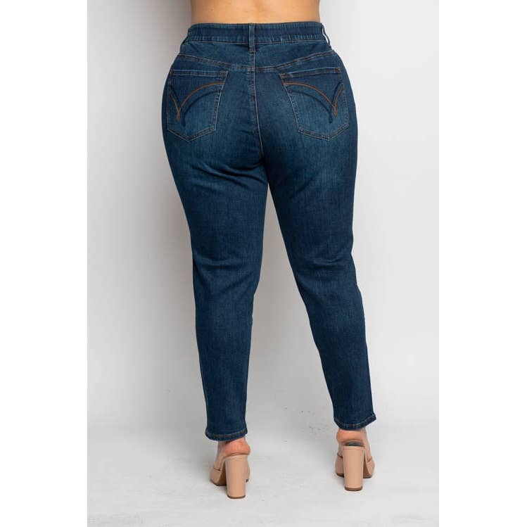 PLUS SIZE ANKLE DENIM SKINNY JEANS