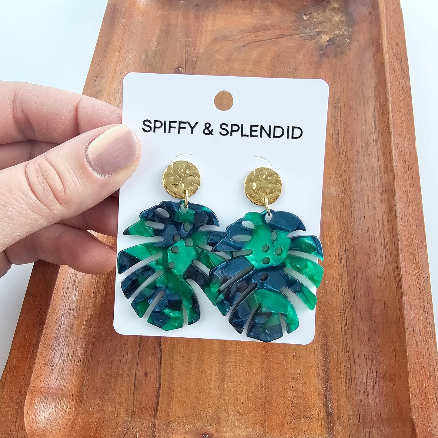 Leilani Earrings - Dark Green // Jewelry, Resort