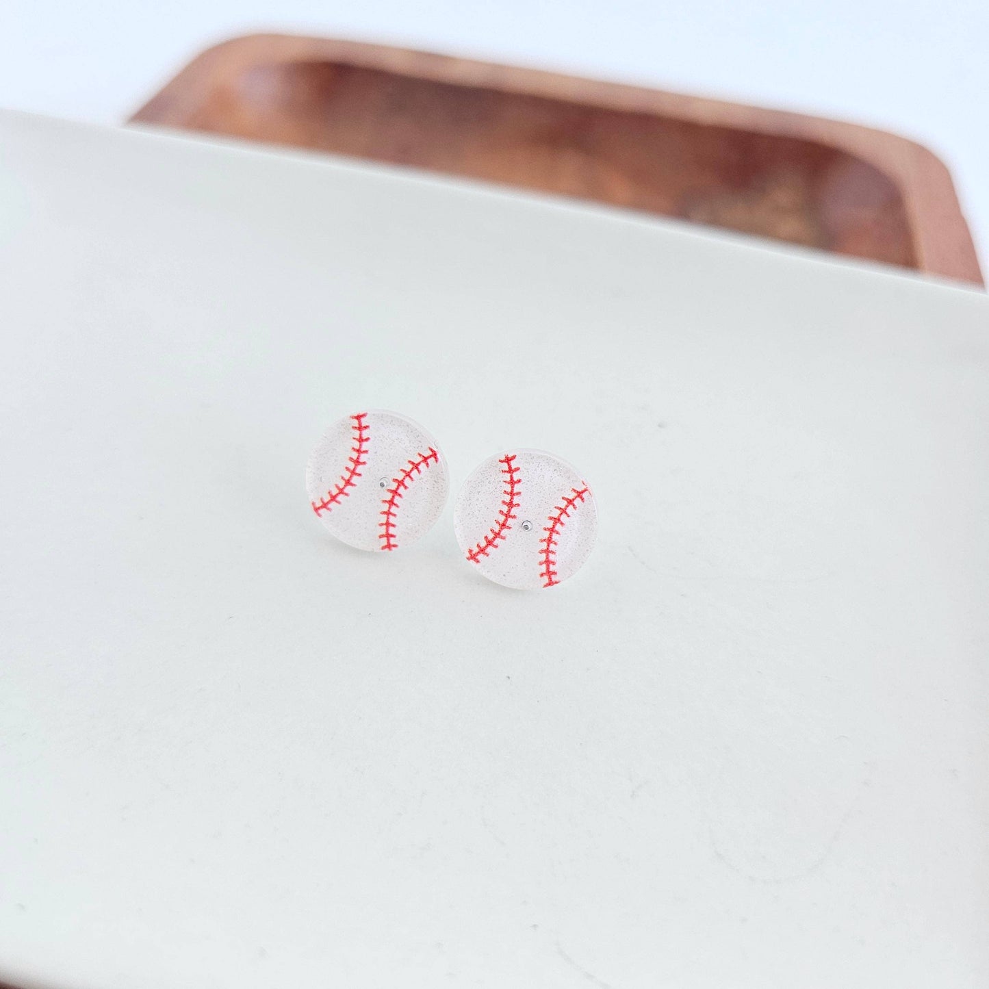 Baseball Glitter Game Day Stud Earrings