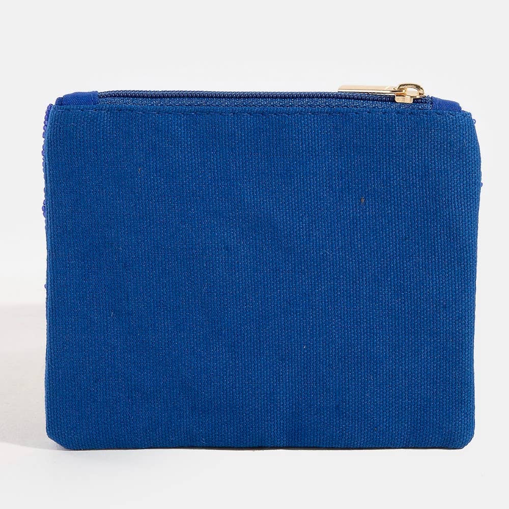 Evil Eye Beaded Coin Purse