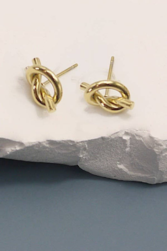 Gold Knot Studs