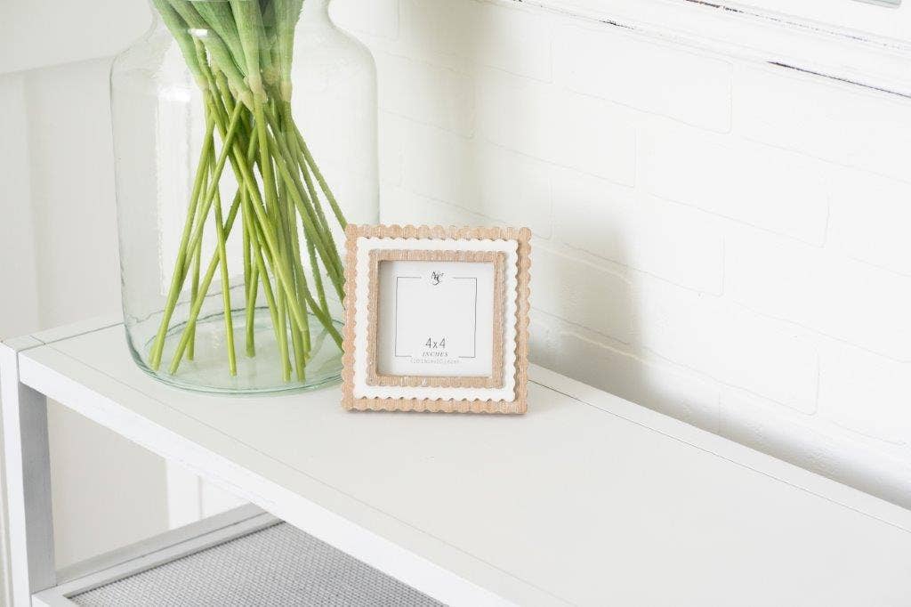 4x4 Wood Scallop Frame