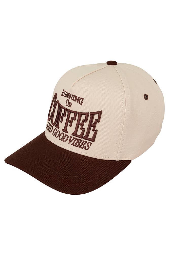 Coffee & Good Vibes Embroidered Trucker Hat