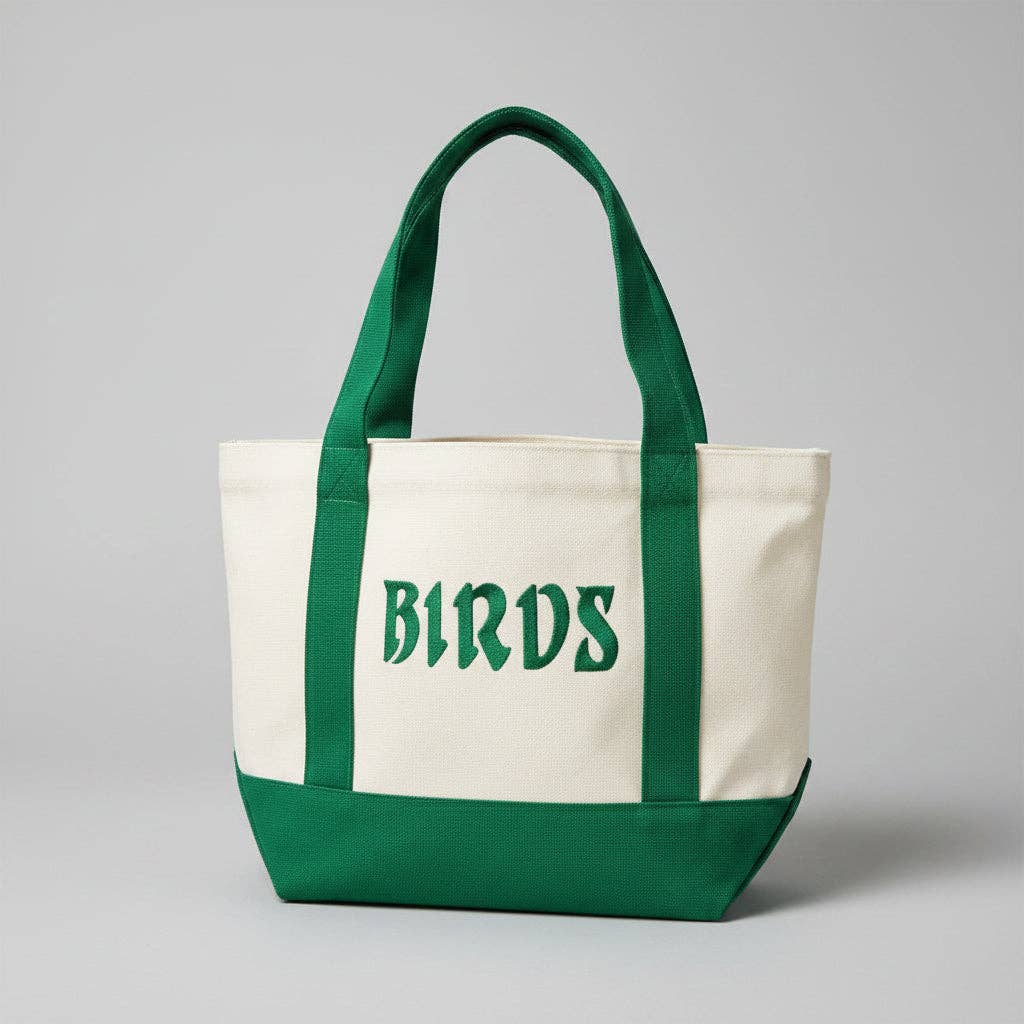 Birds Mini Canvas Tote Bag