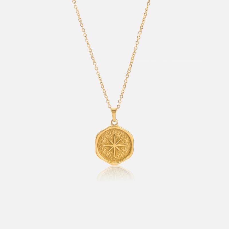 Gold Pendant Star Necklace