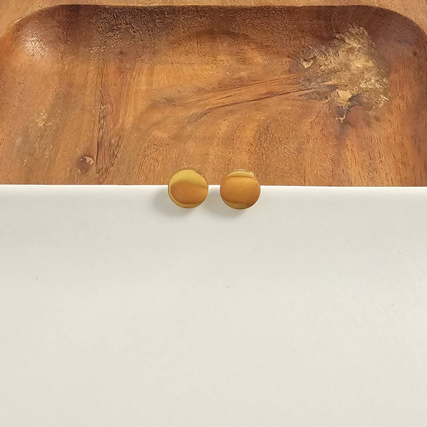 Gold Luxe Circle Studs