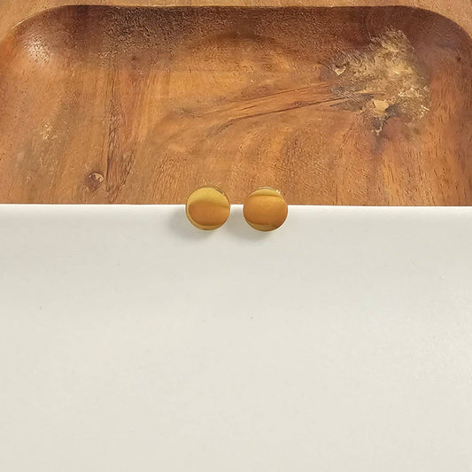 Gold Luxe Circle Studs
