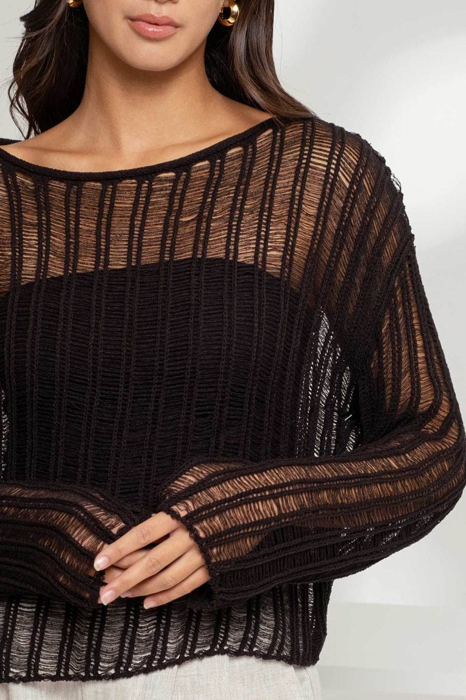 Crochet Round Neck Top