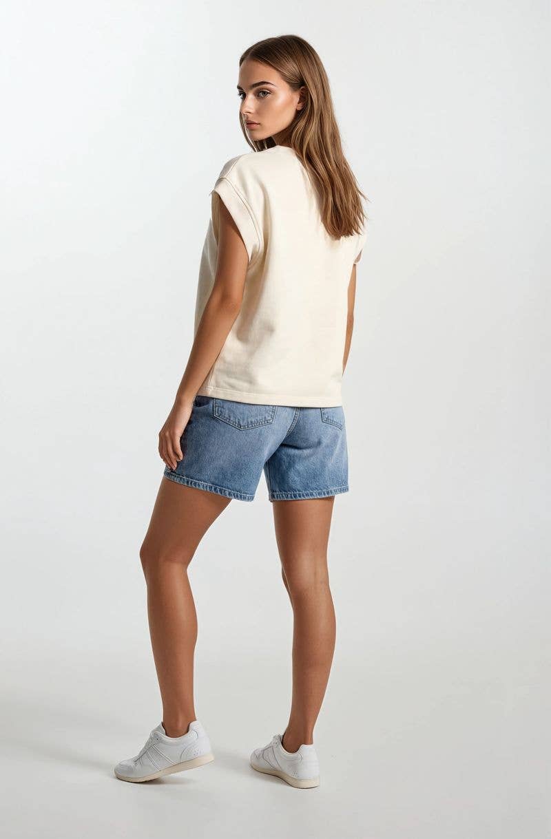 Floral Embroidered Butter Flower Print Top