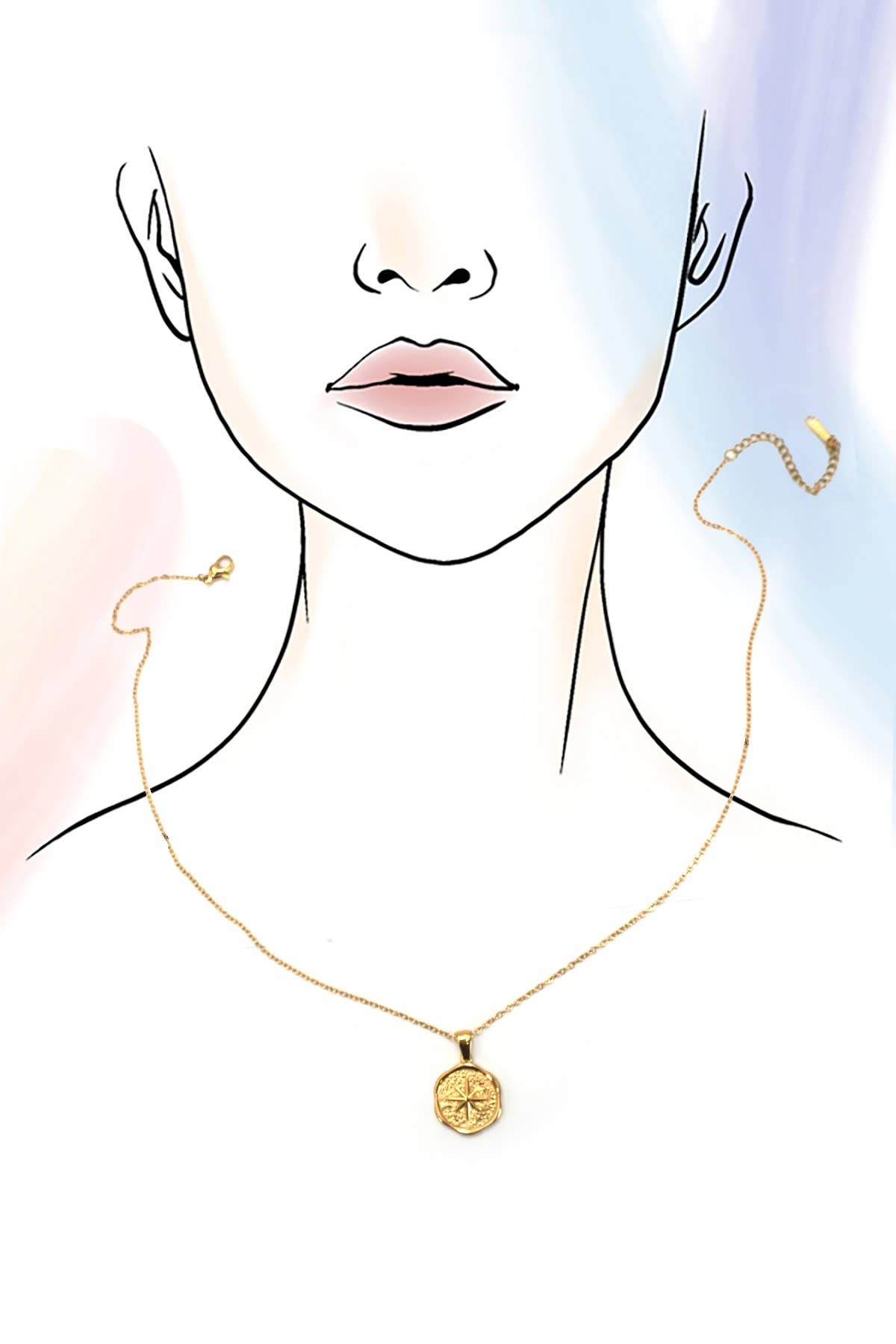 Gold Pendant Star Necklace
