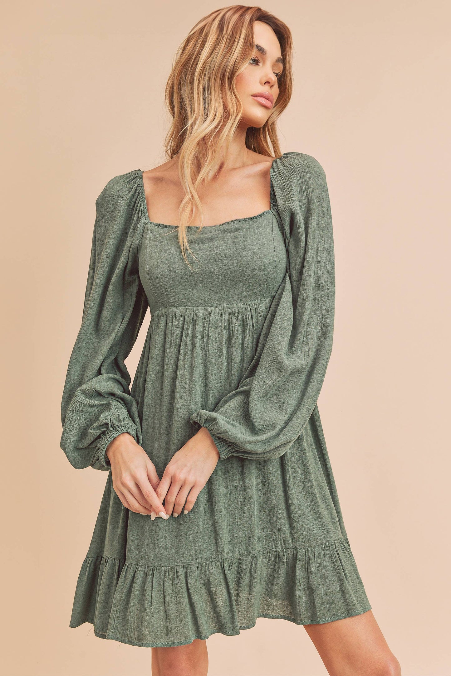 Smocked Puff Sleeve Taya Dress