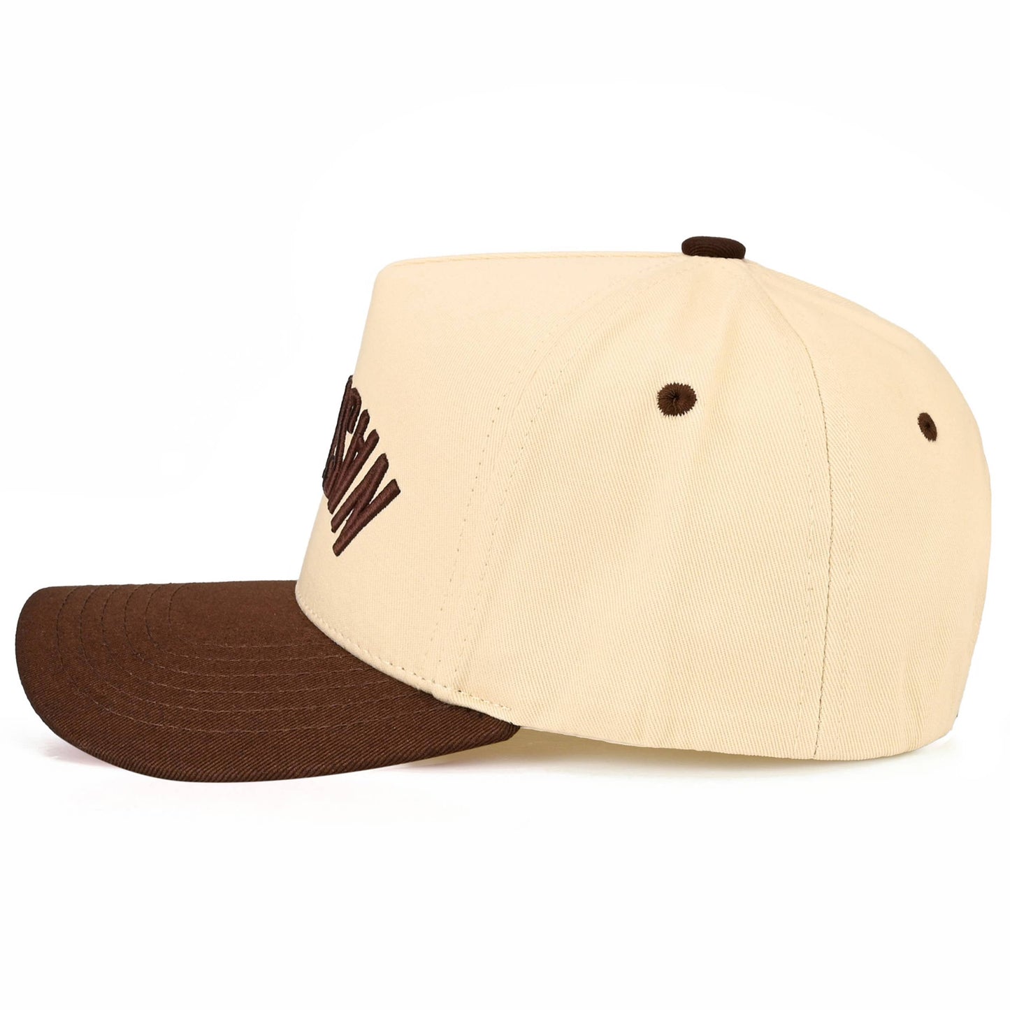 Brown NASHVILLE Embroidered Trucker Hat