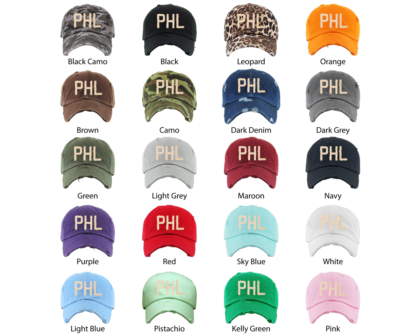 PHL Distressed Dad Hat - Unisex