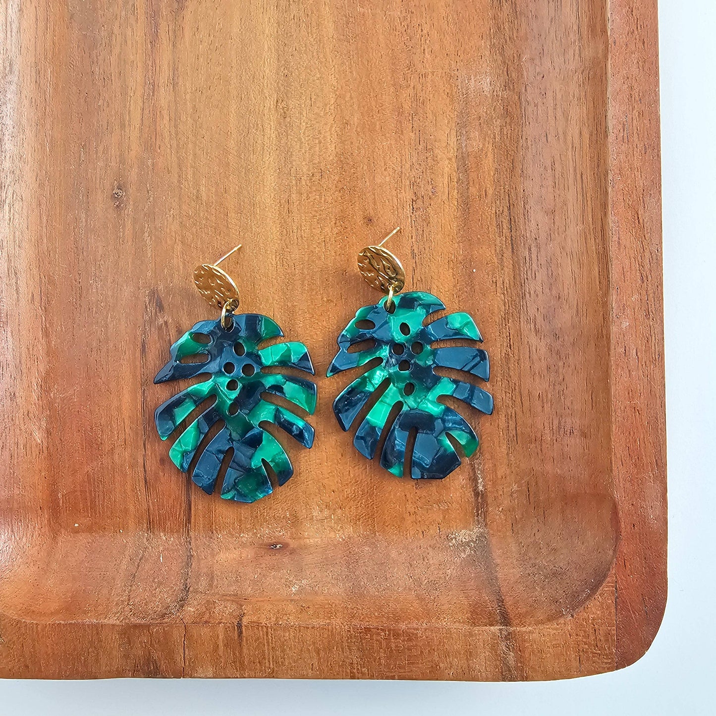 Leilani Earrings - Dark Green // Jewelry, Resort
