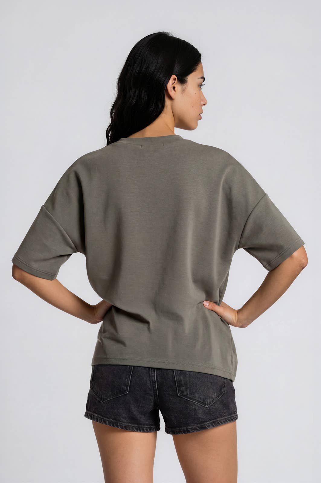 Olive Scuba Crew Neck Pocket Tee
