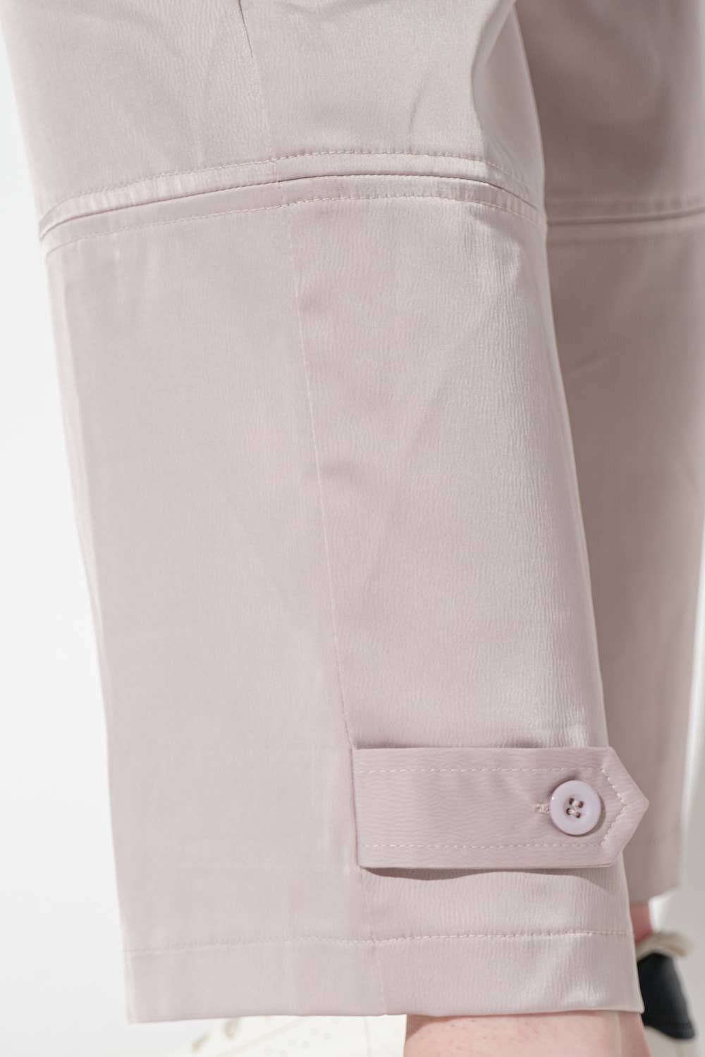 Satin Cargo Pants