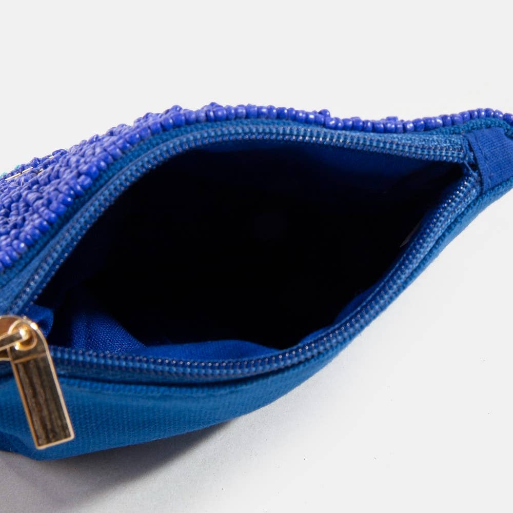 Evil Eye Beaded Coin Purse