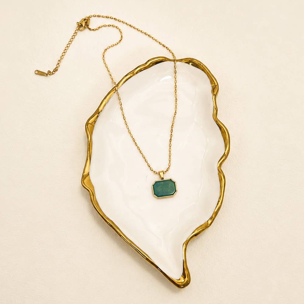 Jade Gemstone Pendant Necklace