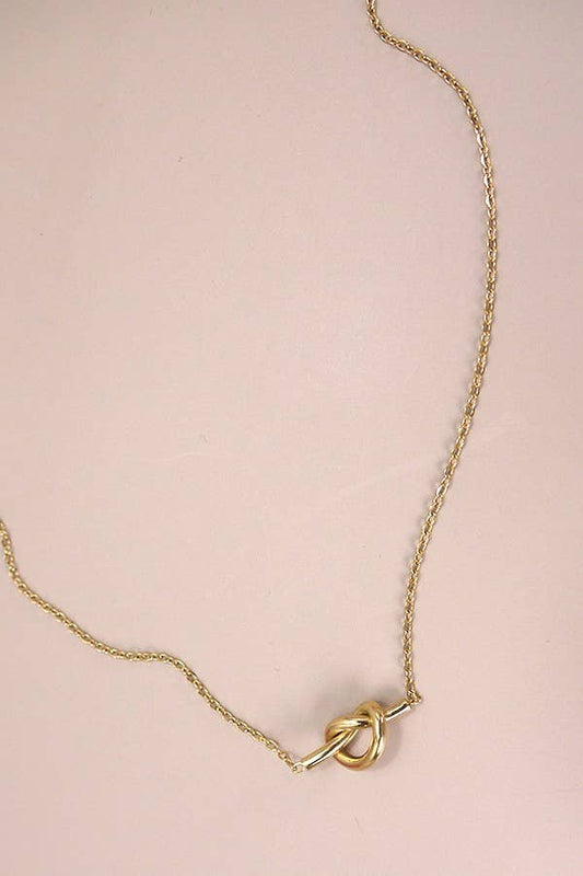 Gold Knotted Necklace