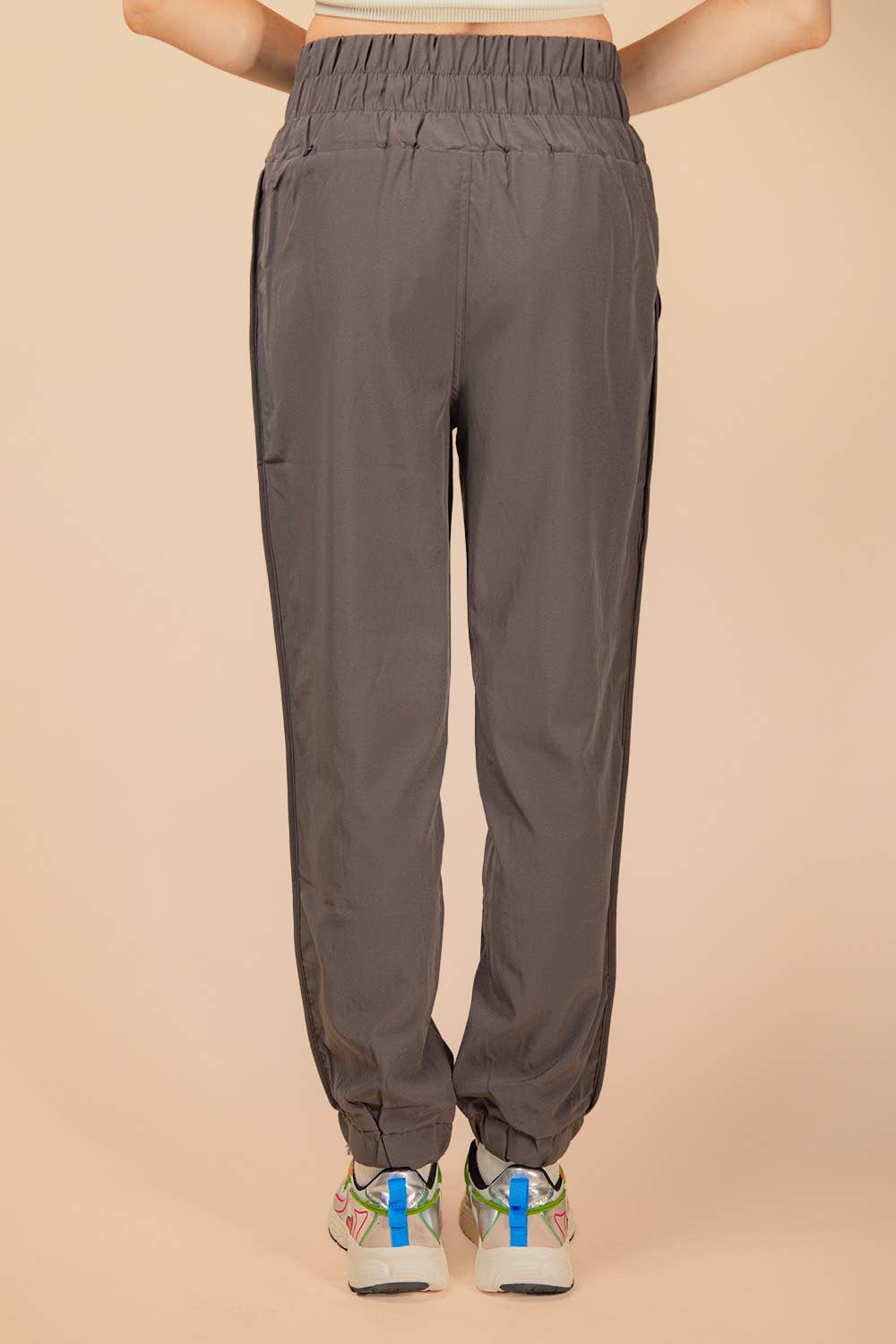 Chestnut Elasticized Waist Joggers