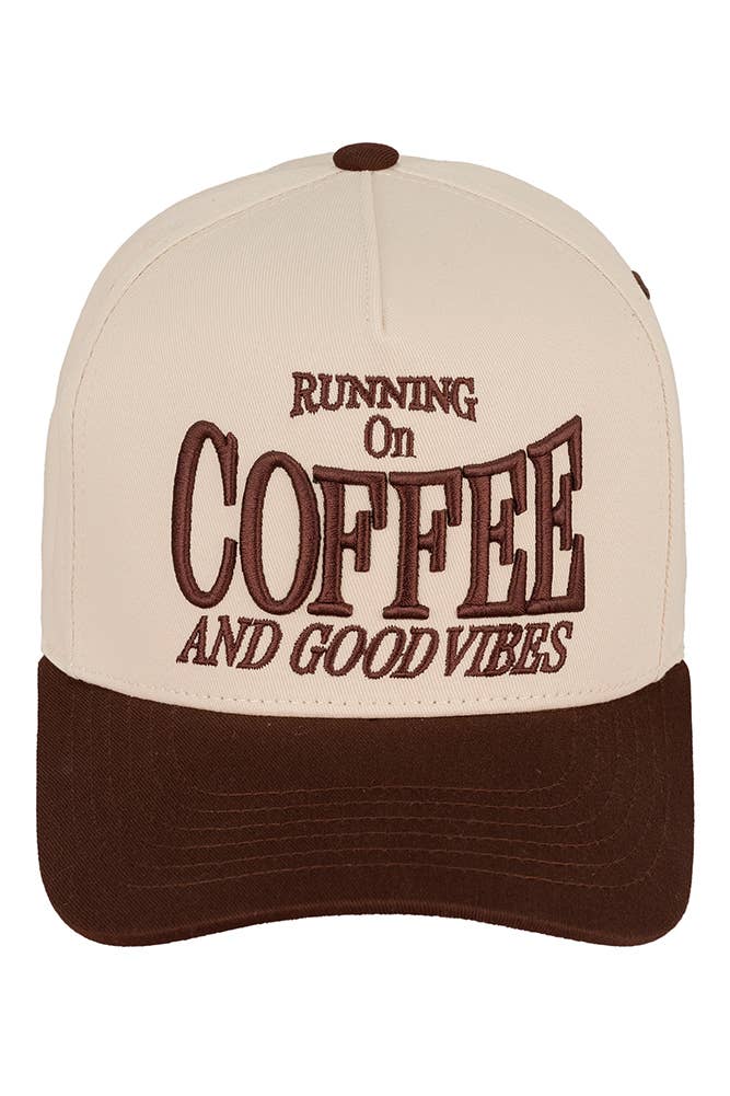 Coffee & Good Vibes Embroidered Trucker Hat