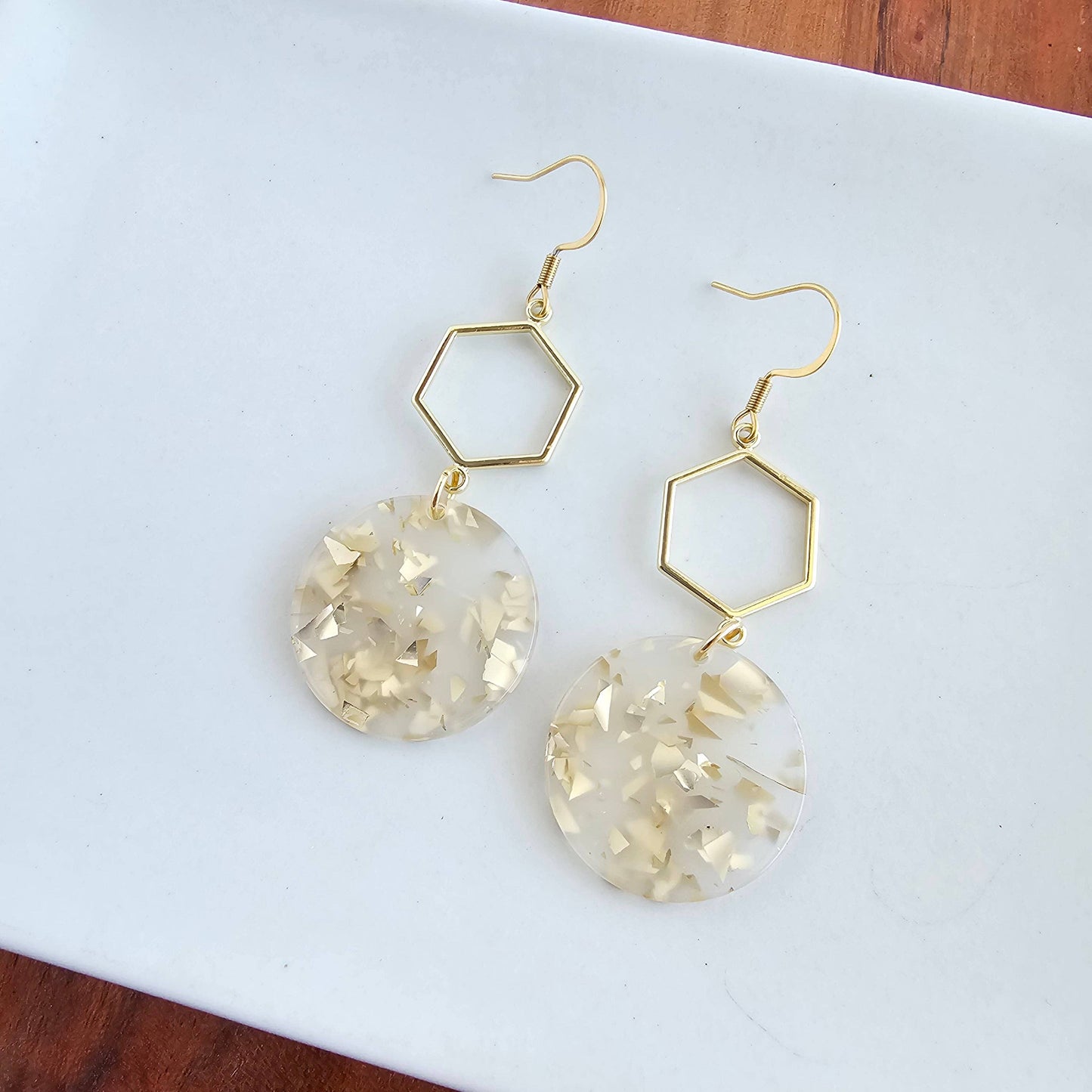 Gold Flake Layla Earrings