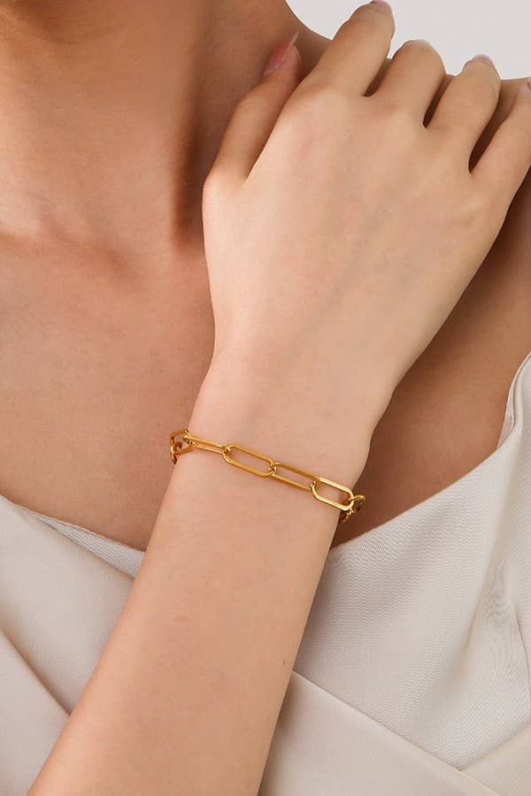 STAINLESS STEEL GOLD BRACELET