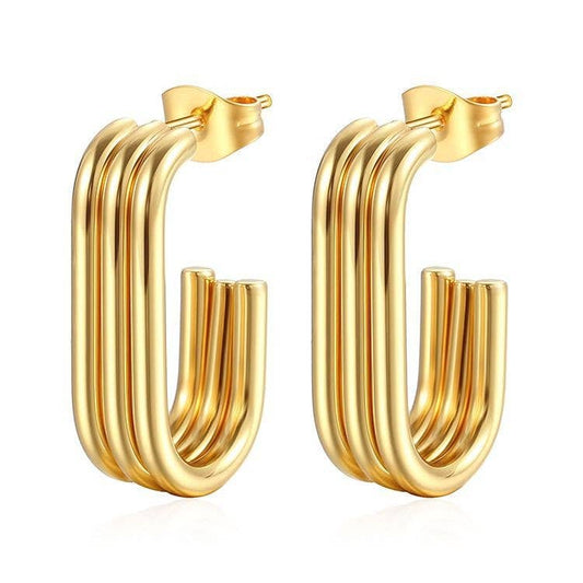 Gold Ella Hoop Earrings